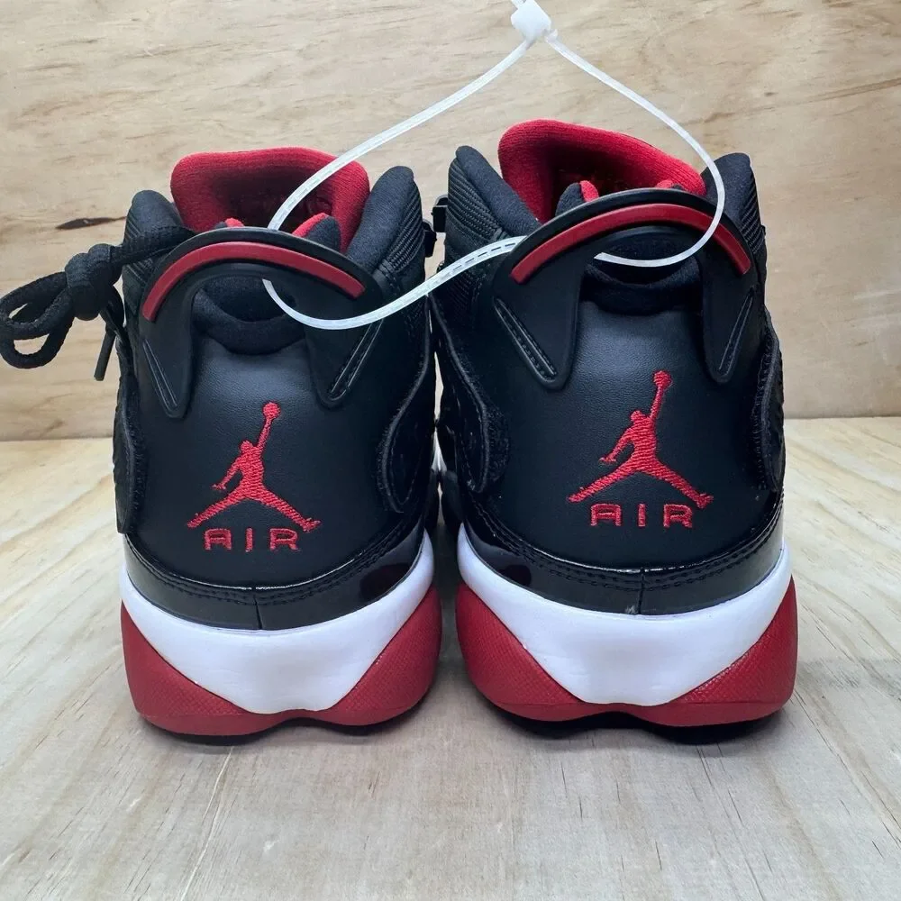 NEW Jordan 6 Rings Bred Mens Black  Varsity Red White Sz 11.5 322992-062